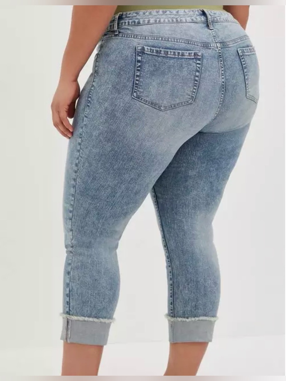 Torrid Crop Boyfriend. Vintage Stretch Jeans Size 24 (3X) NWT - Picture 12 of 15